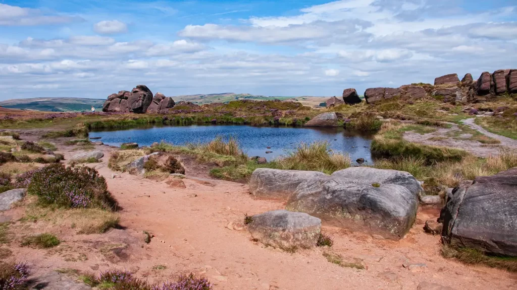 The tarn of Doxey Pool on The Roaches path