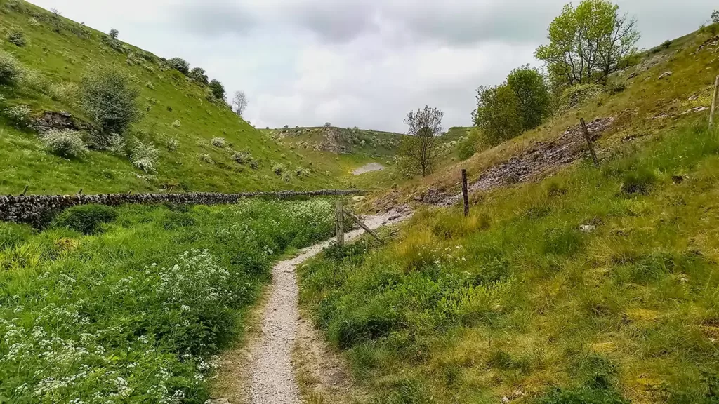 Path through Lathkill Dale to Monyash